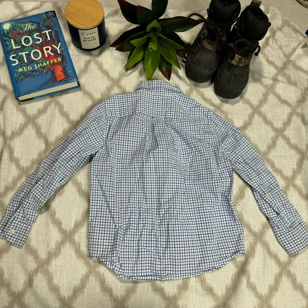 Ralph Lauren Boys Button Down Shirt Lot 3 Plaid Check Size 6/7 EUC
